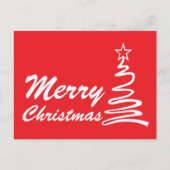 Magischer Weihnachtsbaumurlaub Feiertagspostkarte (Vorderseite)