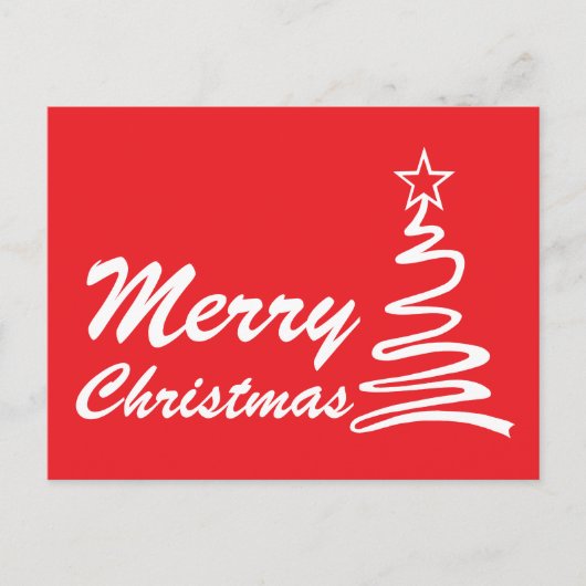 Magischer Weihnachtsbaumurlaub Feiertagspostkarte (Vorderseite)