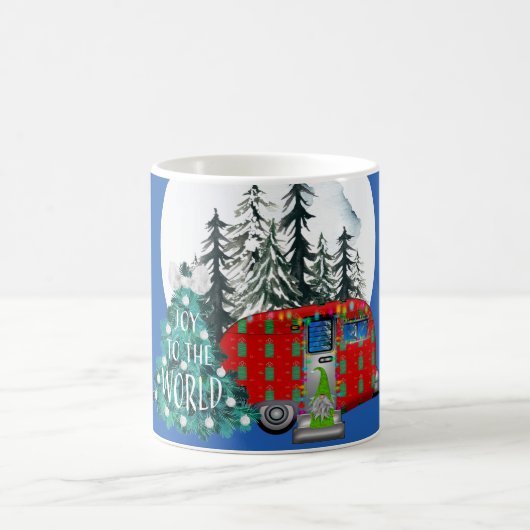 Magischer Weihnachtscamper Kaffeetasse (Mittel)