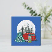 Magischer Weihnachtscamper Karte (Stehend Vorderseite)