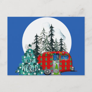 Magischer Weihnachtscamper Postkarte