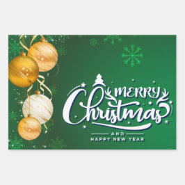 Magischer Weihnachtsgeist - Feiertage-Design Geschenkpapier Set