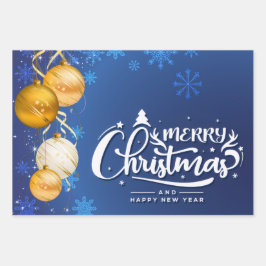 Magischer Weihnachtsgeist - Feiertage-Design Geschenkpapier Set