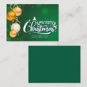 Magischer Weihnachtsgeist - Feiertage-Design Mitteilungskarte (Vorne/Hinten)