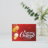 Magischer Weihnachtsgeist Treuekarte (Stehend Vorderseite)