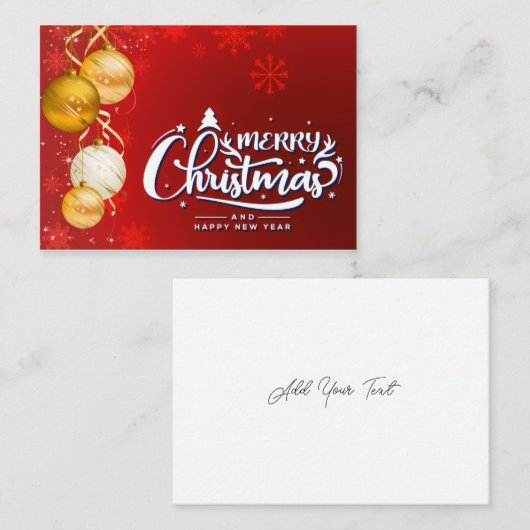 Magischer Weihnachtsgeist Treuekarte (Vorne/Hinten)