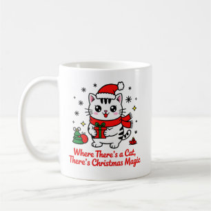 Magischer Weihnachtskatze - Haustier-Themen-Gesche Kaffeetasse