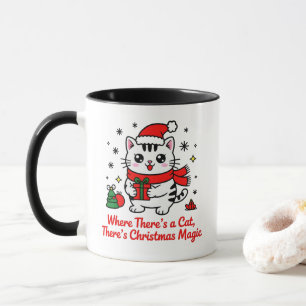 Magischer Weihnachtskatze - Haustier-Themen-Gesche Tasse
