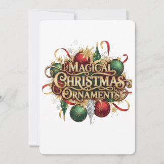 Magischer Weihnachtskranz & Kerzen Feiertagsauto Einladung
