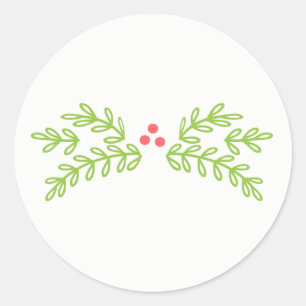 Magischer Weihnachtsmann Aquamarin ID441 Runder Aufkleber