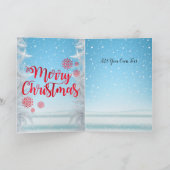 Magischer Weihnachtsmann mit Whimsical Baby Girl Karte (Innenseite)