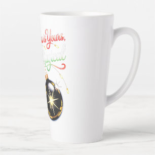 Magischer Weihnachtsschmuck-Latte-Tall-Cozy Milchtasse