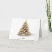 Magischer Weihnachtswald Feiertagskarte (Rückseite)