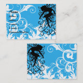 Magischer weißer Garten - besonders angefertigt Visitenkarte (Vorne/Hinten)