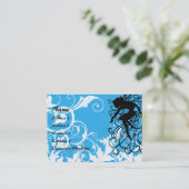 Magischer weißer Garten - besonders angefertigt Visitenkarte (Stehend Vorderseite)