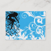 Magischer weißer Garten - besonders angefertigt Visitenkarte (Rückseite)