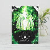 Magischer Whimsy Woodland Geburtstag Einladung (Stehend Vorderseite)