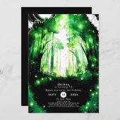 Magischer Whimsy Woodland Geburtstag Einladung (Vorne/Hinten)