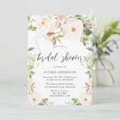 Magischer Winter Frühling Florenz Elegantes Brautp Einladung (Stehend Vorderseite)