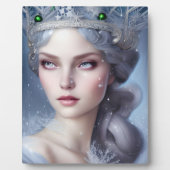 Magischer Winter Queen Portrait Tabletop Fotoplatte (Vorderseite)