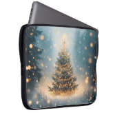 Magischer Winter Schnee Wald Weihnachtsbaum Laptopschutzhülle (Vorne Rechts)