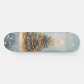 Magischer Winter-Schneewald-Weihnachtsbaum Skateboard (Horizontal)