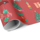 Magischer Winter: Weihnachts-Umschlagpapier Geschenkpapier (Rolleneckpunkt)