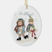 Magischer Winterurlaub Keepake Ornament (Rechts)
