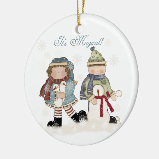 Magischer Winterurlaub Keepake Ornament (Links)