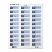 Magischer Winterwald - blau, maßgeschneidert (Vorne)