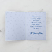 Magischer Winterwald - blau, maßgeschneidert (Innenseite)