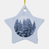 Magischer Winterwald - Keramik Ornament (Hinten)