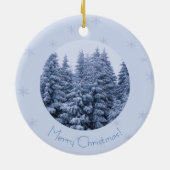 Magischer Winterwald - Keramik Ornament (Hinten)