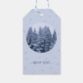 Magischer Winterwald - Weihnachten Geschenkanhänger (Rückseite)