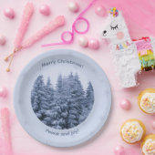 Magischer Winterwald - Weihnachten Party Pappteller (Party)