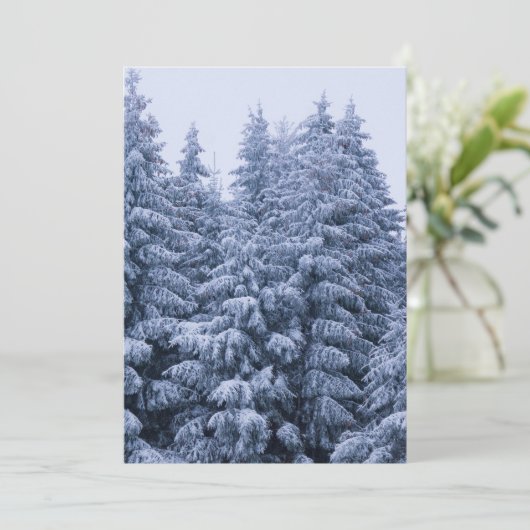 Magischer Winterwald - Weihnachtskarte (Stehend Vorderseite)