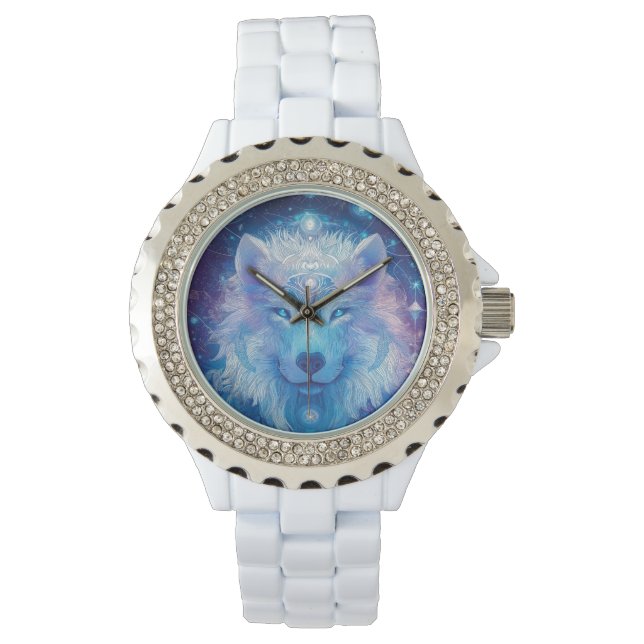 Magischer Wolf Armbanduhr für Damen (Vorderseite)