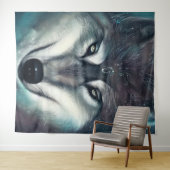 Magischer Wolfsteppich Wandteppich (Beispiel (Horizontal))