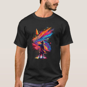 Magischer Zauberer Fantasie beschwören T-Shirt