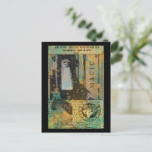 Magischer Zauberer Postkarte (Stehend Vorderseite)