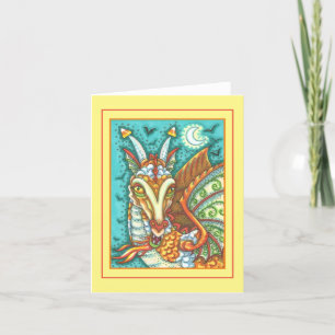 MAGISCHER ZUCKERMAIS-DRACHE, HALLOWEEN-FANTASY Lee Karte