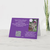 Magisches Adventure Wedding Wish Karte (Rückseite)