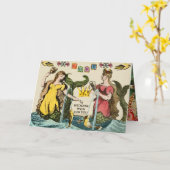 Magisches Adventure Wedding Wish Karte (Gelbe Blume)