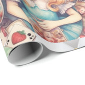 Magisches Alice Tea Party! Geschenkpapier (Rolleneckpunkt)