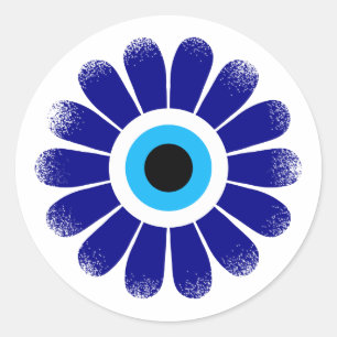 Magisches Auge Runder Aufkleber