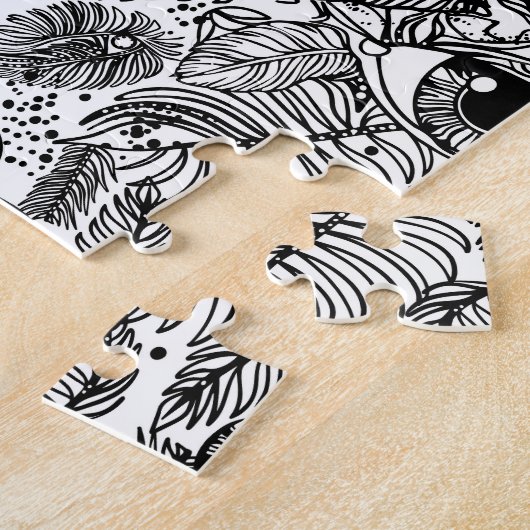 Magisches Auge. Symbol der Allwissenheit und des O Puzzle (Seite)