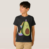 Magisches Avocado Unicorn Veganes Essen T-Shirt (Vorne ganz)