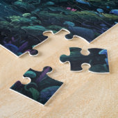 Magisches Baumhaus-Dorf Fantasy-Wald-Puzzle Puzzle (Seite)
