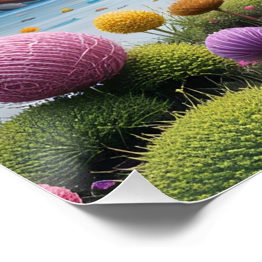 Magisches besticktes Wunderland Poster (Ecke)