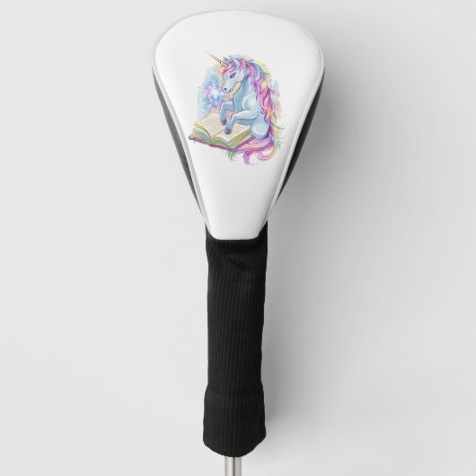 Magisches Buch Einhorn (1) Golf Headcover (Vorderseite)